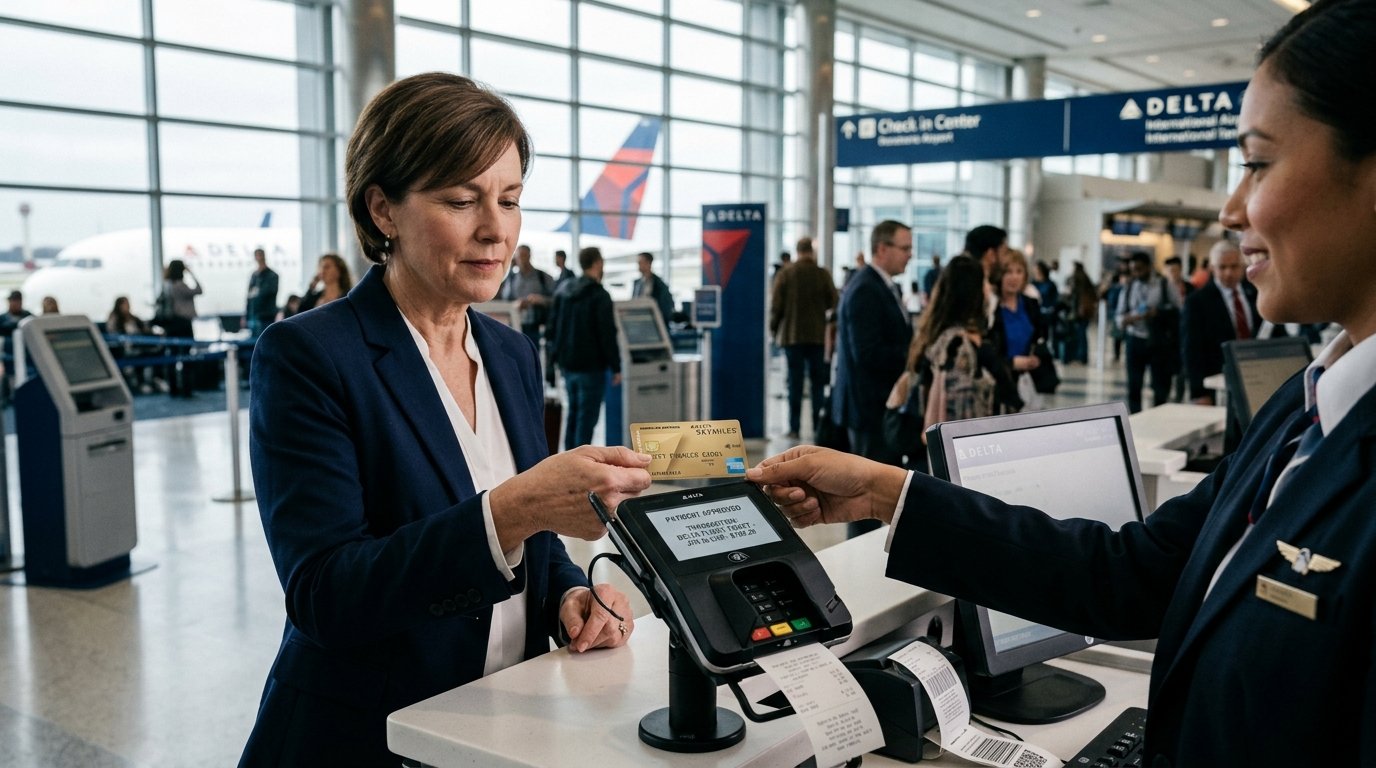 using the delta skymiles gold american express card to purchase flights