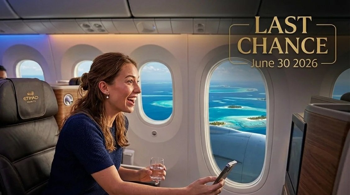 Etihad Guest exits Amex transfers June 30 2026 last chance Amex MR points Maldives